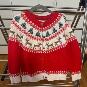Mini Boden Edie Fair Isle Cardigan - Size 5-6y